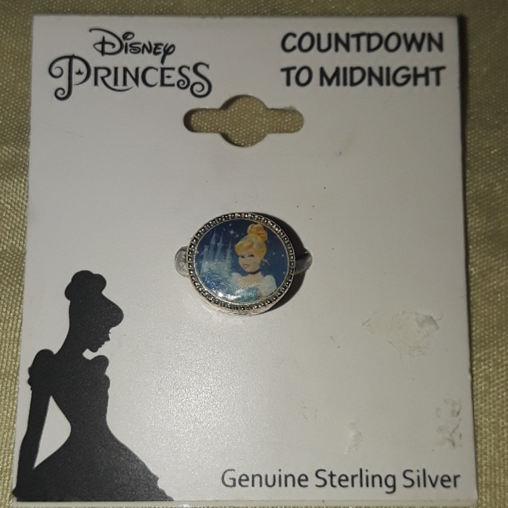 DISNEY'S Princess Genuine Sterling silver Cinderella Charm Countdown to Midnight
